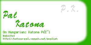 pal katona business card